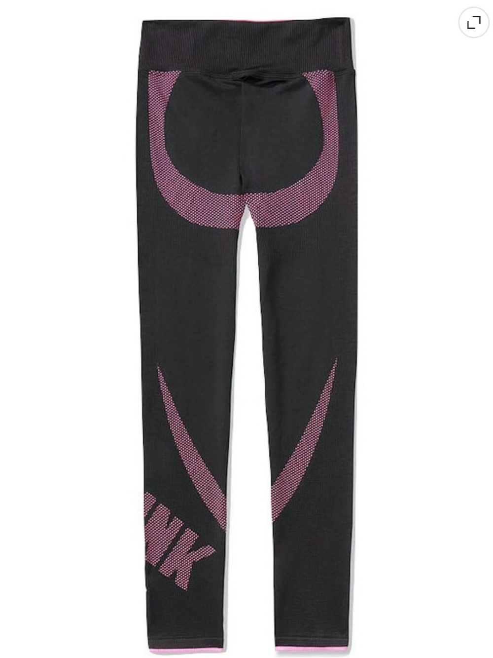 Victoria's Secret Pink Active Seamless Tight Legging Color Black/Pink Size S - Picture 2 of 9